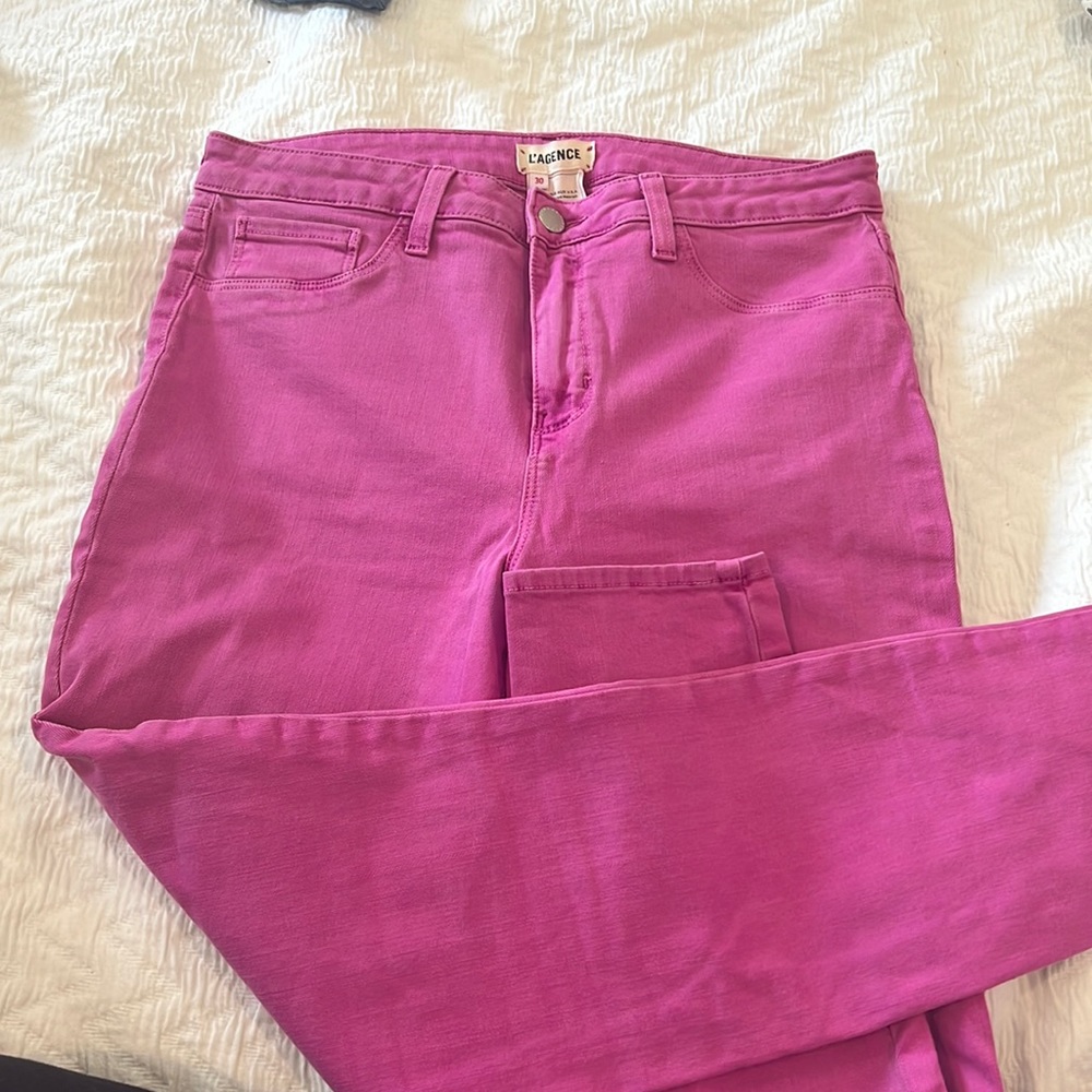 PINK SKINNY JEANS